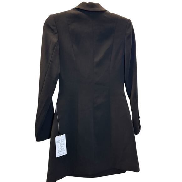 Jay Godfrey Tuxedo Blazer Dress Mini Black Cocktail Party Holiday Size 0 NWT - Picture 4 of 6